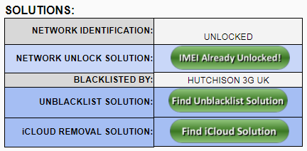 Blacklist IMEI Check user friendly report 2